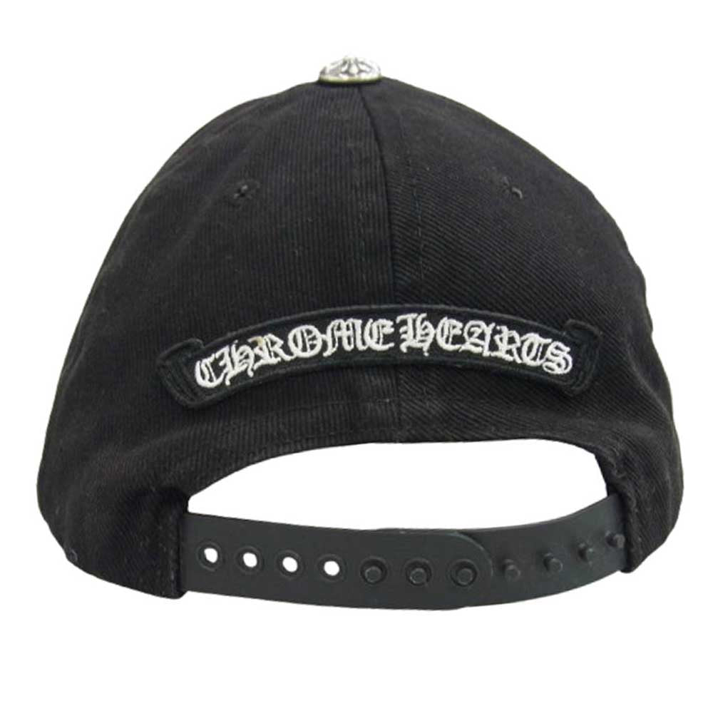 CHROME HEARTS クロムハーツ（原本無） 国内正規品 Vertical Logo Trucker Cap バーティカルロゴ刺繍 クロスボール トラッカーキャップ ブラック系【中古】