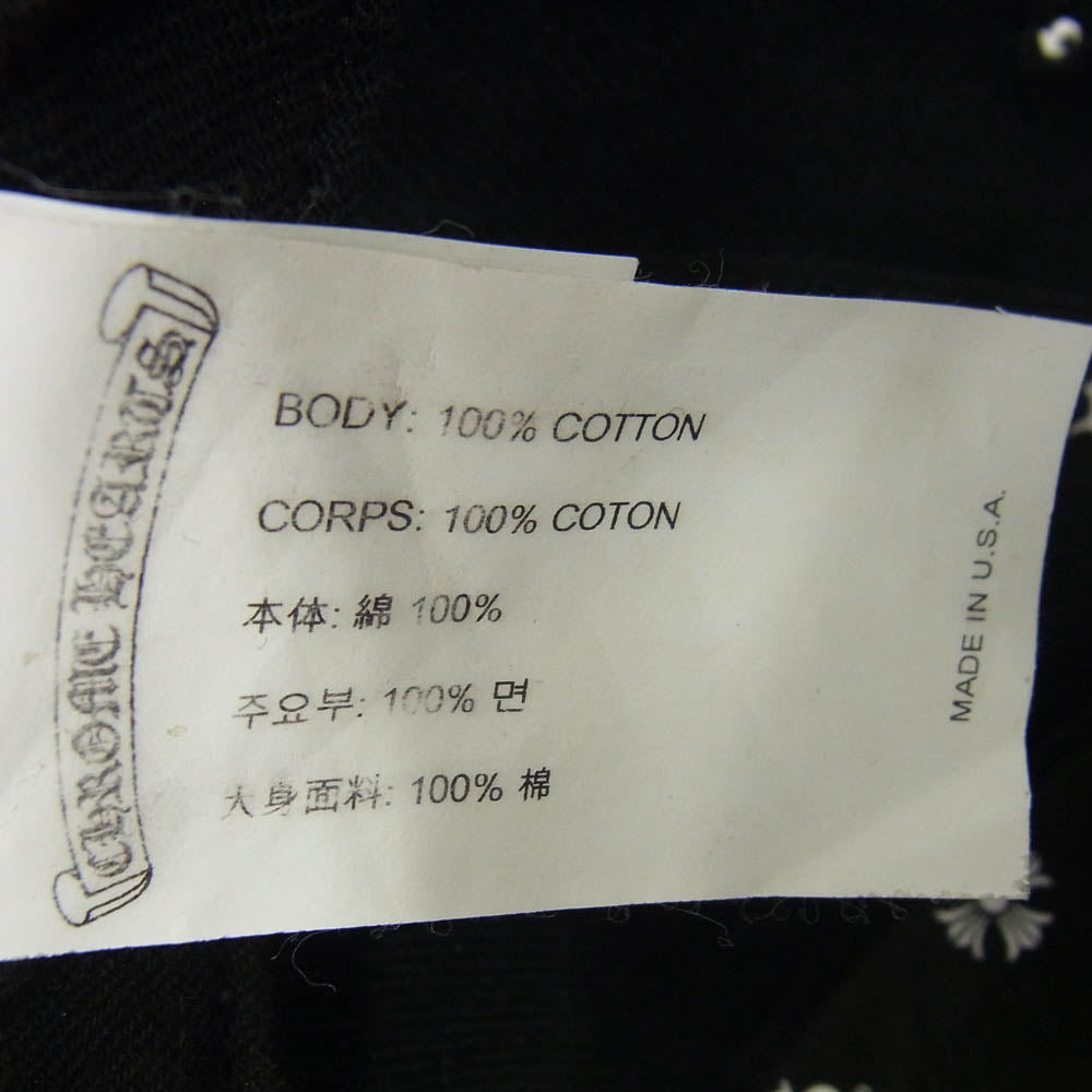 CHROME HEARTS クロムハーツ（原本無） 国内正規品 Vertical Logo Trucker Cap バーティカルロゴ刺繍 クロスボール トラッカーキャップ ブラック系【中古】