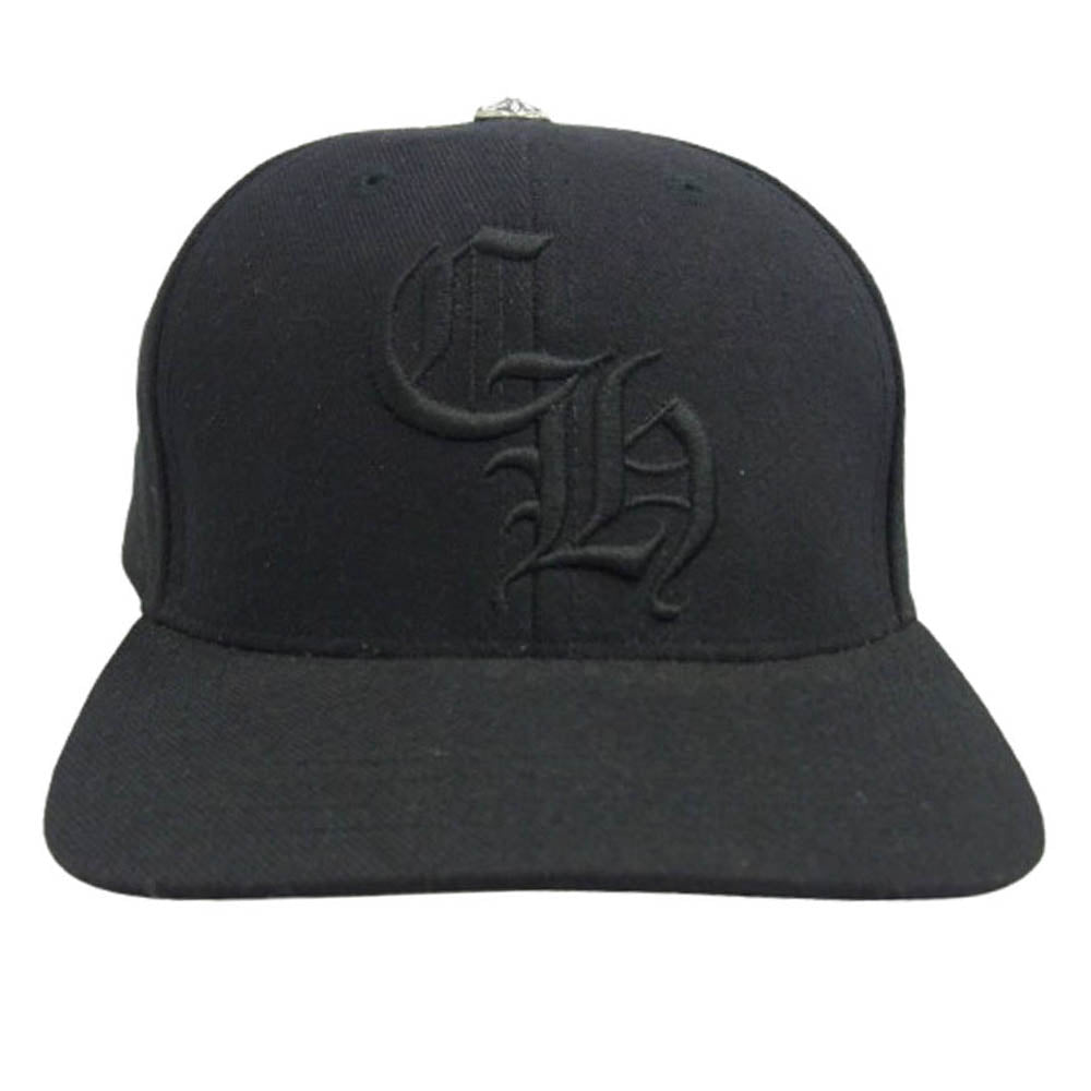 CHROME HEARTS クロムハーツ（原本無） 国内正規品 BASEBALL TRUCKER CHロゴ刺繍 ベースボール トラッカーキャップ ブラック系【中古】