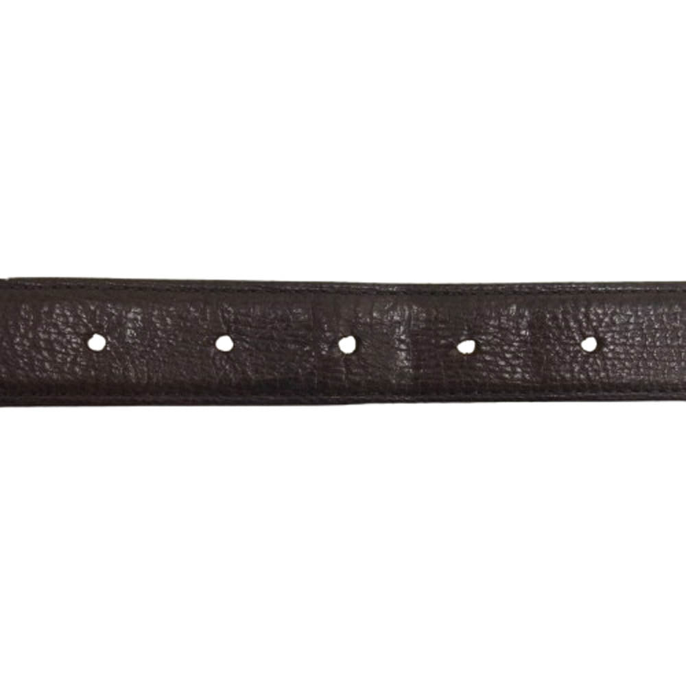CHROME HEARTS クロムハーツ（原本無） BLT ROLLER 3PC 1.0 1.0inch ローラー バックル レザー ベルト ダークブラウン系 32【中古】