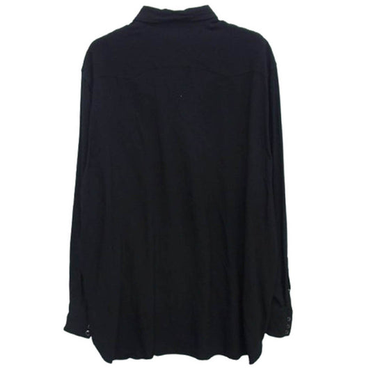 COMOLI コモリ 25SS B01-02003 レーヨン ウエスタン シャツ ブラック系 2【中古】