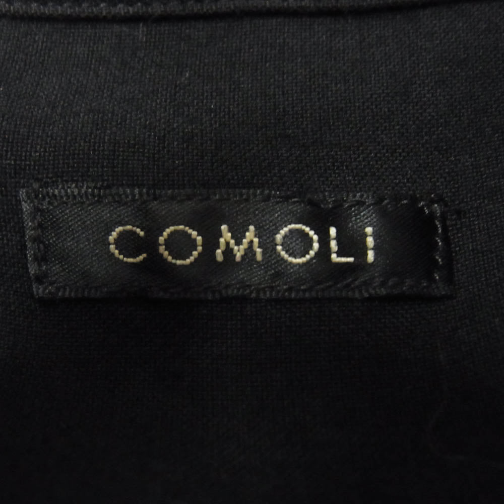 COMOLI コモリ 25SS B01-02003 レーヨン ウエスタン シャツ ブラック系 2【中古】