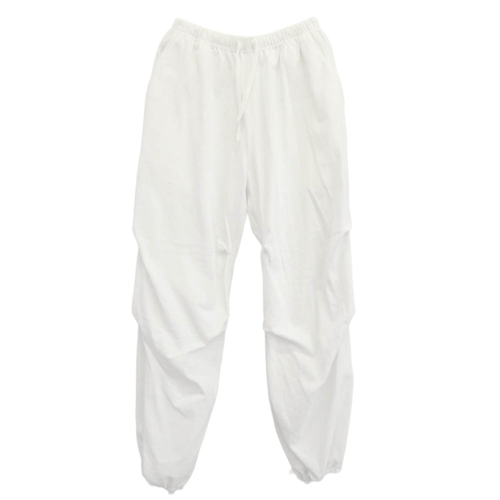 COMOLI コモリ 25AW C03-05006 コットンジャージ ニータックパンツ ホワイト系 1【中古】