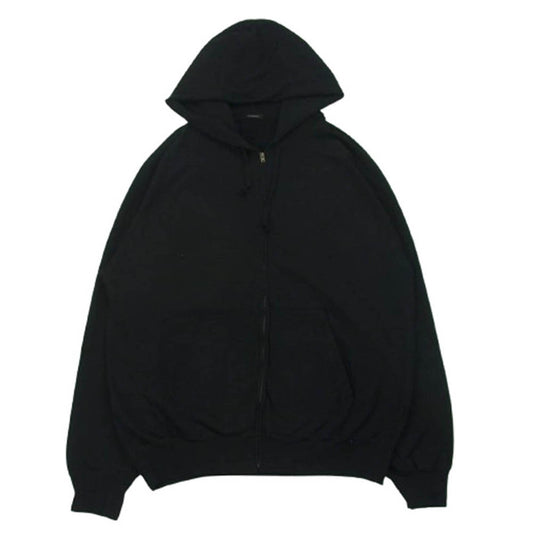 COMOLI コモリ 25SS B01-05012 LW コットン 裏毛 ジップ パーカー ブラック系 3【中古】