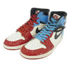 NIKE AIR JORDAN ナイキ ジョーダン CK5666-100 Air Jordan 1 High OG Fearless AJ1 エアジョーダン ハイ フィアレス ハイカット スニーカー ライトブルー系 ホワイト系 レッド系 28.5cm【中古】
