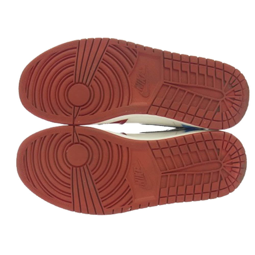 NIKE AIR JORDAN ナイキ ジョーダン CK5666-100 Air Jordan 1 High OG Fearless AJ1 エアジョーダン ハイ フィアレス ハイカット スニーカー ライトブルー系 ホワイト系 レッド系 28.5cm【中古】