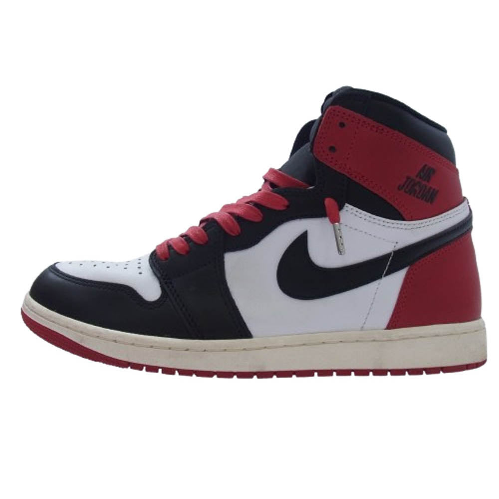 NIKE AIR JORDAN ナイキ ジョーダン DZ5485-106 Air Jordan 1 Retro High OG "Black Toe Reimagined AJ1 エアジョーダン レトロ ハイ ブラックトゥリイマジンド ハイカット スニーカー ブラック系 レッド系 ホワイト系 28.5cm【中古】