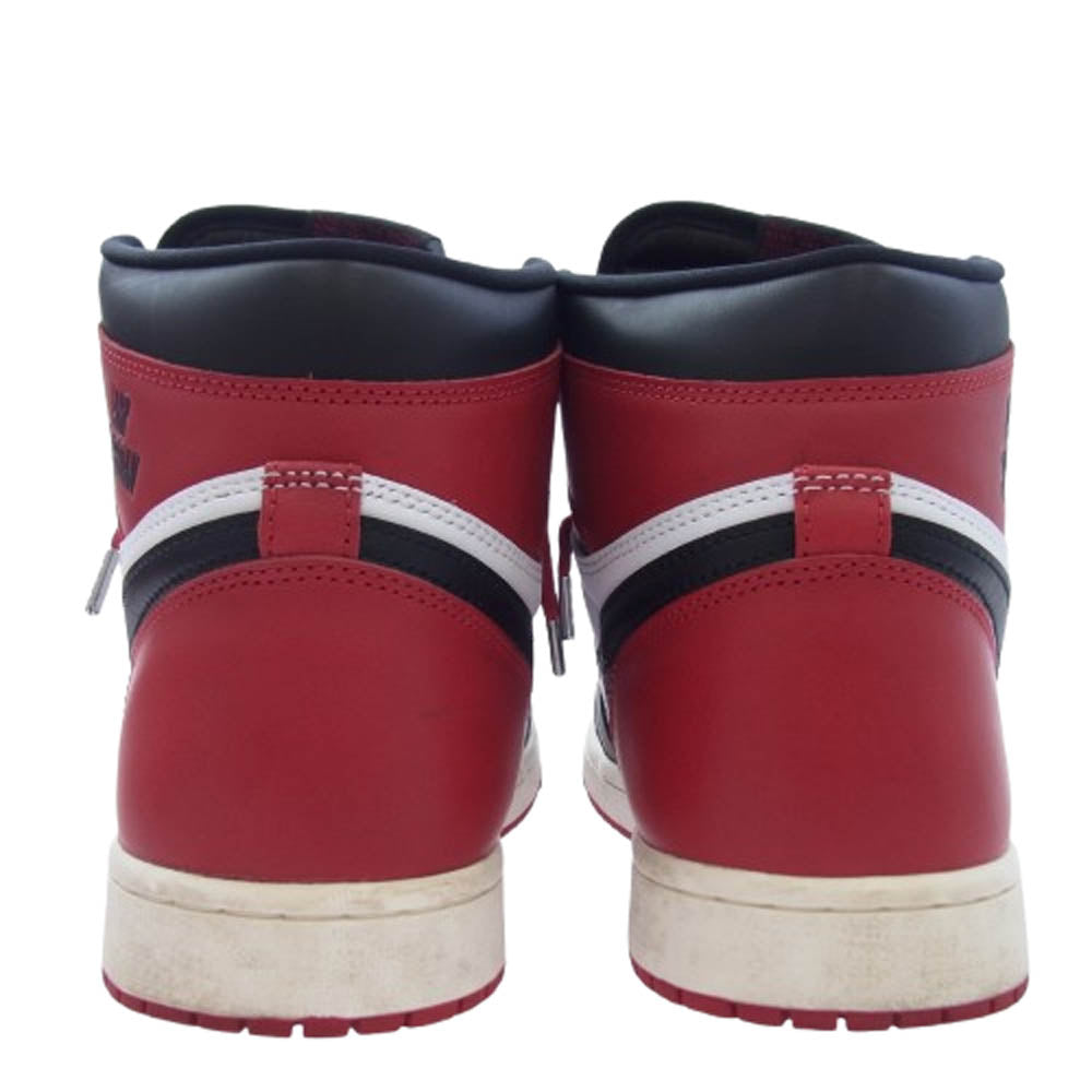 NIKE AIR JORDAN ナイキ ジョーダン DZ5485-106 Air Jordan 1 Retro High OG "Black Toe Reimagined AJ1 エアジョーダン レトロ ハイ ブラックトゥリイマジンド ハイカット スニーカー ブラック系 レッド系 ホワイト系 28.5cm【中古】