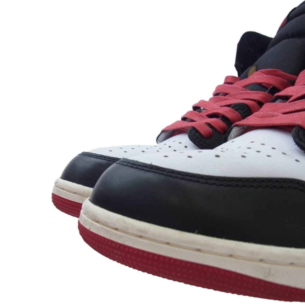 NIKE AIR JORDAN ナイキ ジョーダン DZ5485-106 Air Jordan 1 Retro High OG "Black Toe Reimagined AJ1 エアジョーダン レトロ ハイ ブラックトゥリイマジンド ハイカット スニーカー ブラック系 レッド系 ホワイト系 28.5cm【中古】