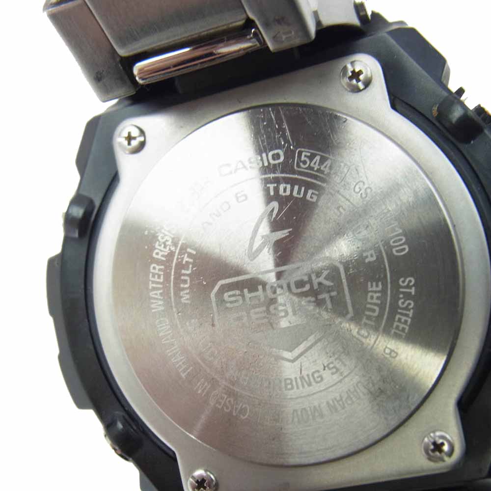 CASIO G-SHOCK カシオ ジーショック GST-W110D-1AJF GST-W110D G-STEEL 電波ソーラー 腕時計 シルバー系【中古】