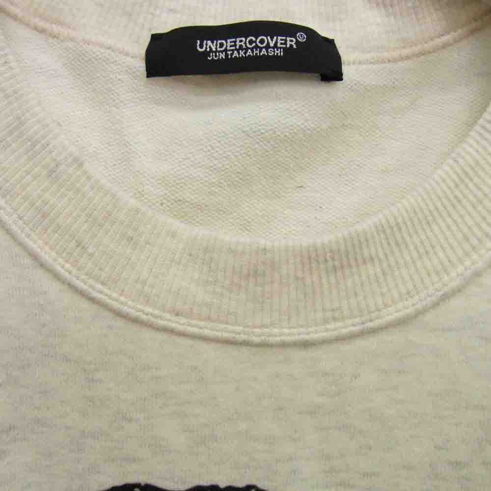 UNDERCOVER アンダーカバー UC1C4805-5 SWEAT FACE HUMANISM ヒューマニズム フェイスプリント クルーネック スウェット トレーナー オフホワイト系 3【中古】