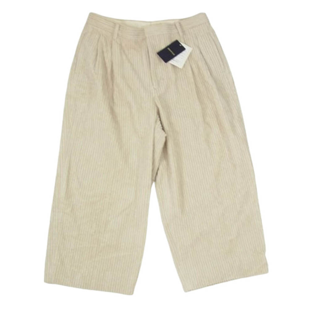 EDIFICE エディフィス 24-030-300-6080 THICKCORDUROY WIDE PT ワイド コーデュロイパンツ ベージュ系 3【極上美品】【中古】