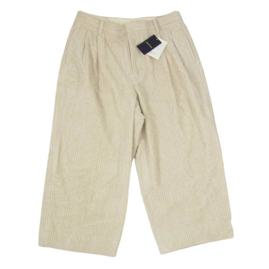 EDIFICE エディフィス 24-030-300-6080 THICKCORDUROY WIDE PT ワイド コーデュロイパンツ ベージュ系 3【極上美品】【中古】