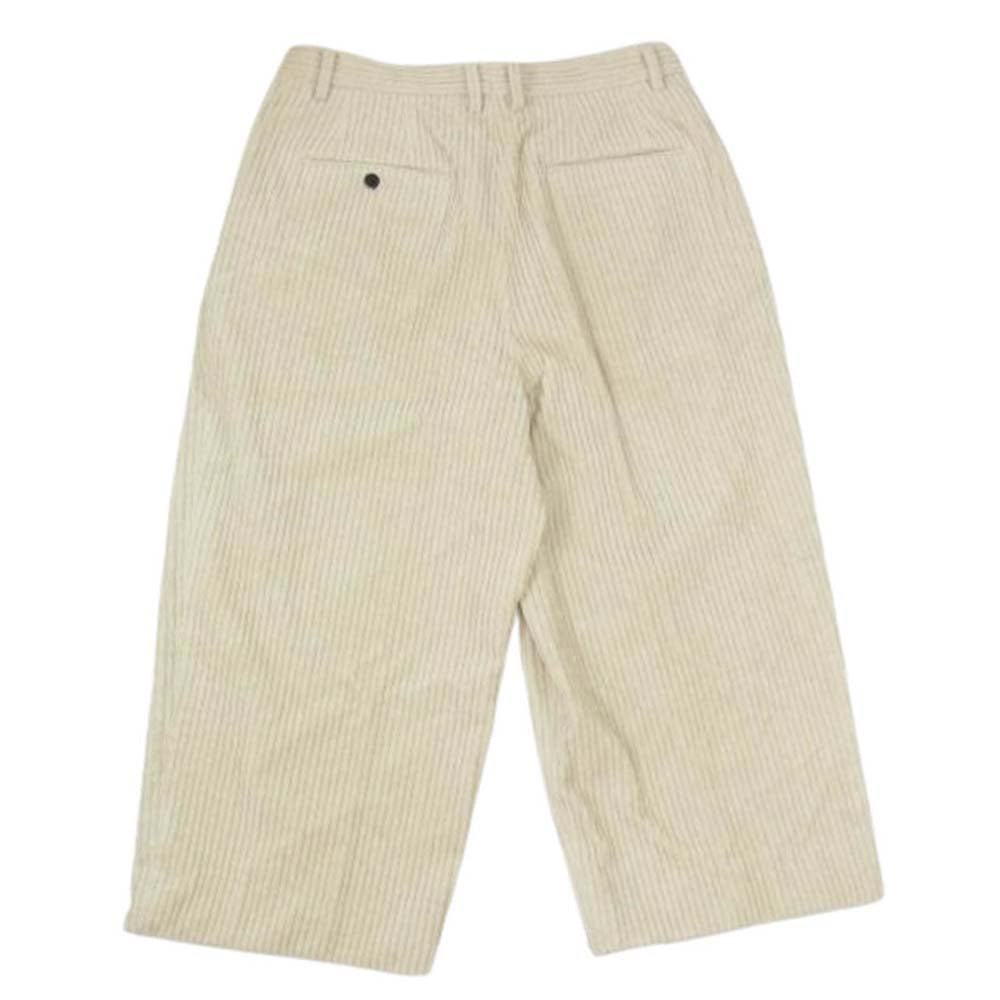 EDIFICE エディフィス 24-030-300-6080 THICKCORDUROY WIDE PT ワイド コーデュロイパンツ ベージュ系 3【極上美品】【中古】