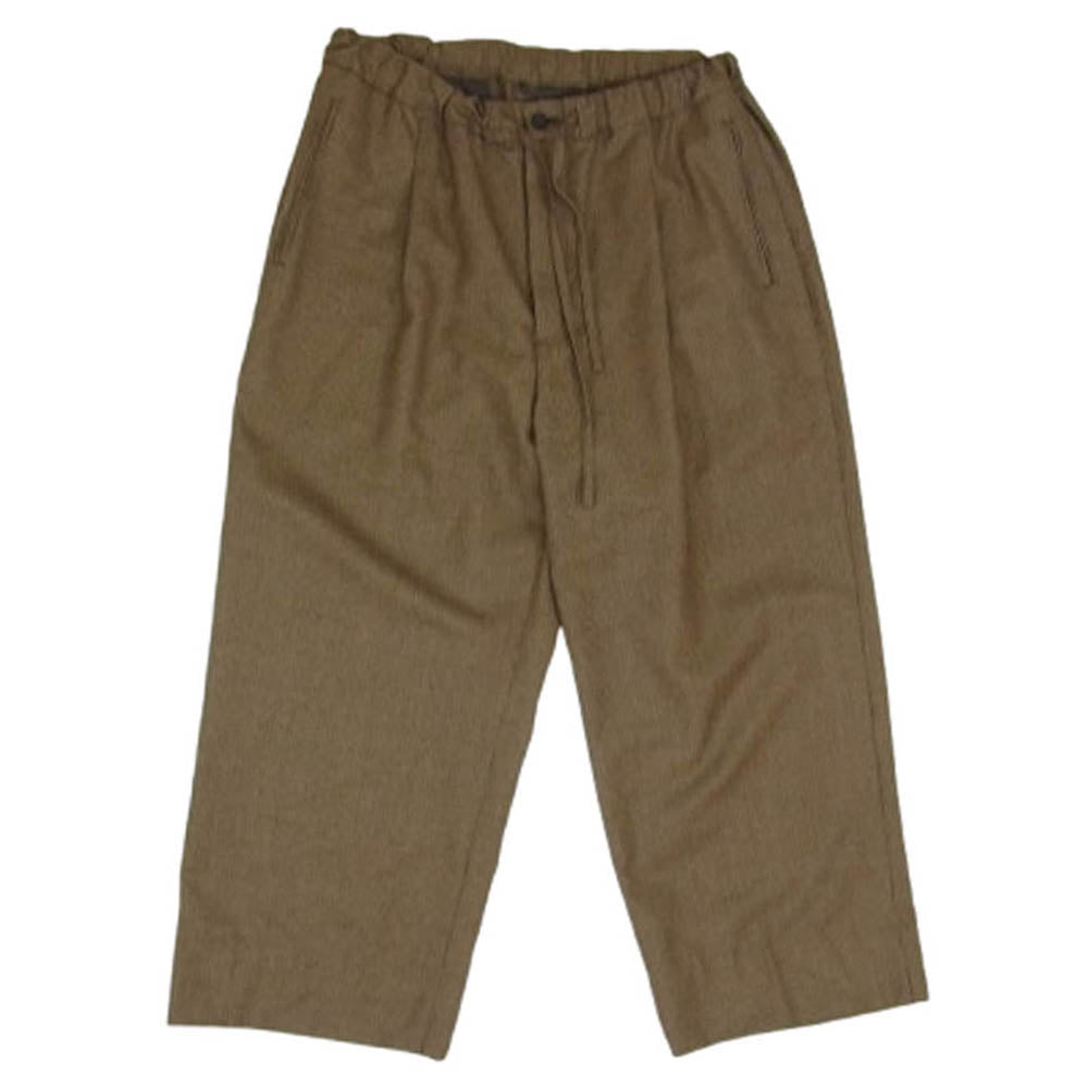 LA BOUCLE ラブ―クル 21-030-300-1036 EDIFICE イージー ワイドテーパード スラックス パンツ ブラウン系 2【中古】
