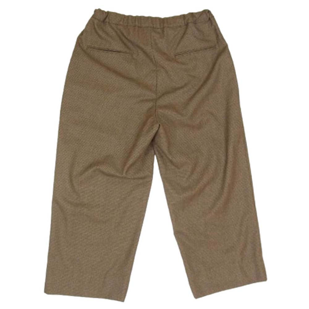 LA BOUCLE ラブ―クル 21-030-300-1036 EDIFICE イージー ワイドテーパード スラックス パンツ ブラウン系 2【中古】