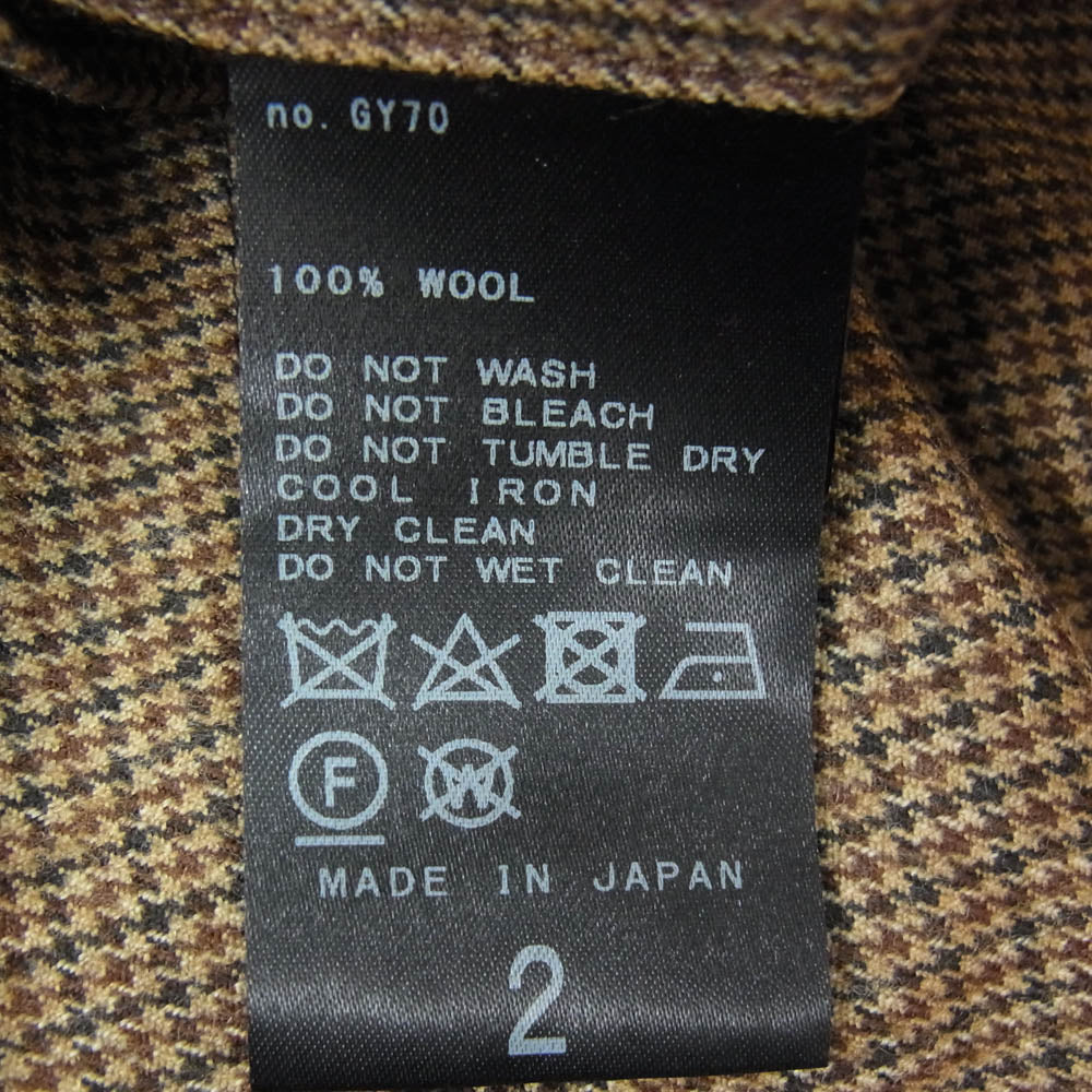 LA BOUCLE ラブ―クル 21-030-300-1036 EDIFICE イージー ワイドテーパード スラックス パンツ ブラウン系 2【中古】