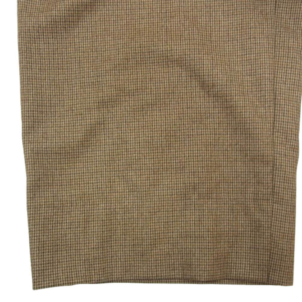 LA BOUCLE ラブ―クル 21-030-300-1036 EDIFICE イージー ワイドテーパード スラックス パンツ ブラウン系 2【中古】