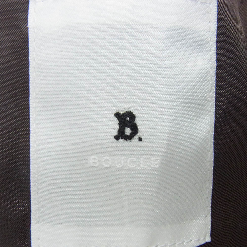 LA BOUCLE ラブ―クル 21-010-300-1006 EDIFICE ダブルブレスト テーラードジャケット ブラウン系 1【美品】【中古】