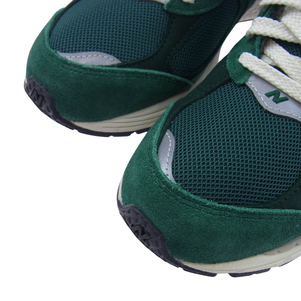 NEW BALANCE ニューバランス M2002RHB スエード ローカット スニーカー グリーン系 26cm【中古】