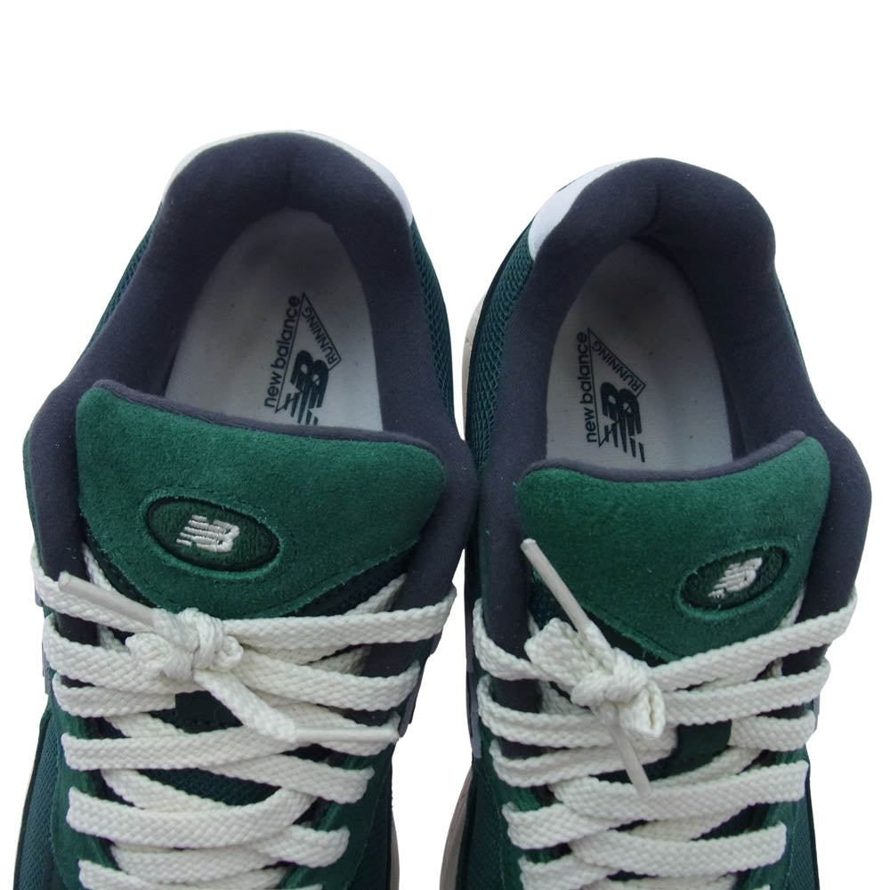 NEW BALANCE ニューバランス M2002RHB スエード ローカット スニーカー グリーン系 26cm【中古】
