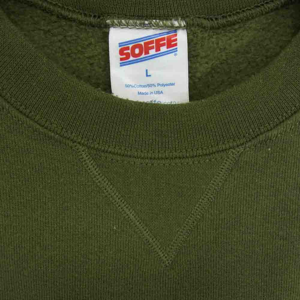 ソフィー 00s USA製 USMC プリントスウェット カーキ系 L【中古】