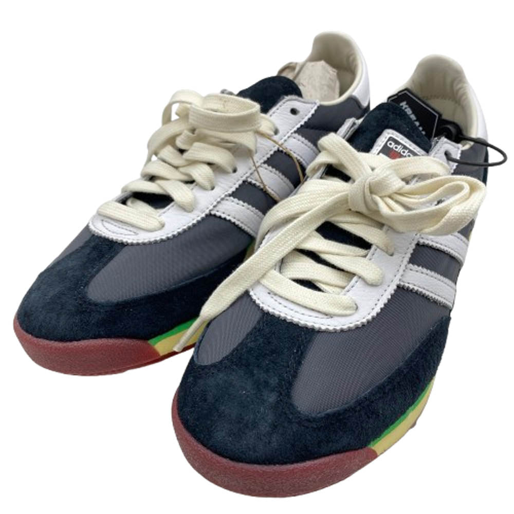 adidas アディダス JR7973 × Bob Marley ボブマーリー Originals SL 72 RS One Love Core Black Cloud White Off White オリジナルス SL72 RS ワンラブ ローカットスニーカー ブラック系 25cm【新古品】【未使用】【中古】
