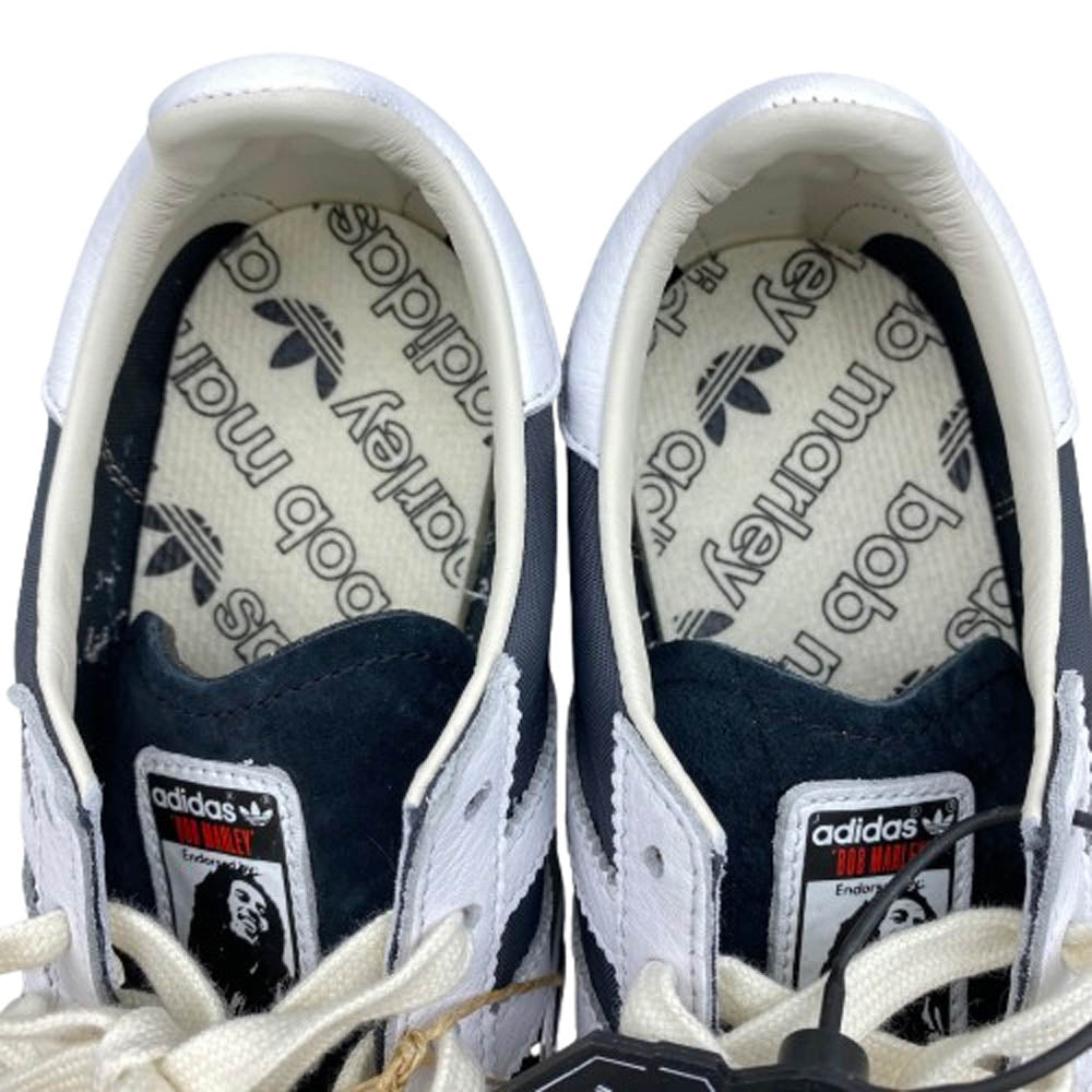 adidas アディダス JR7973 × Bob Marley ボブマーリー Originals SL 72 RS One Love Core Black Cloud White Off White オリジナルス SL72 RS ワンラブ ローカットスニーカー ブラック系 25cm【新古品】【未使用】【中古】