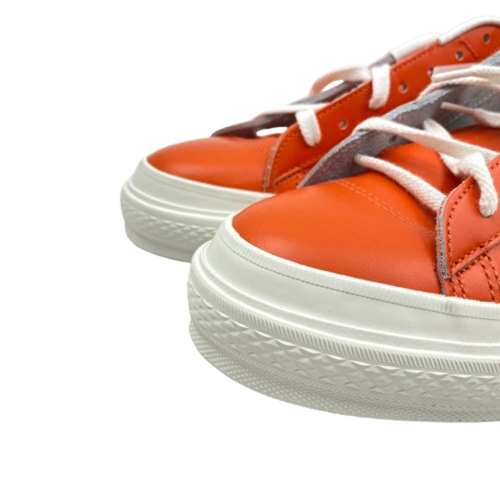 CONVERSE コンバース 35200880 ONE STAR J 日本製 ワンスター レザー ローカットスニーカー オレンジ系 7(25.5cm)【新古品】【未使用】【中古】