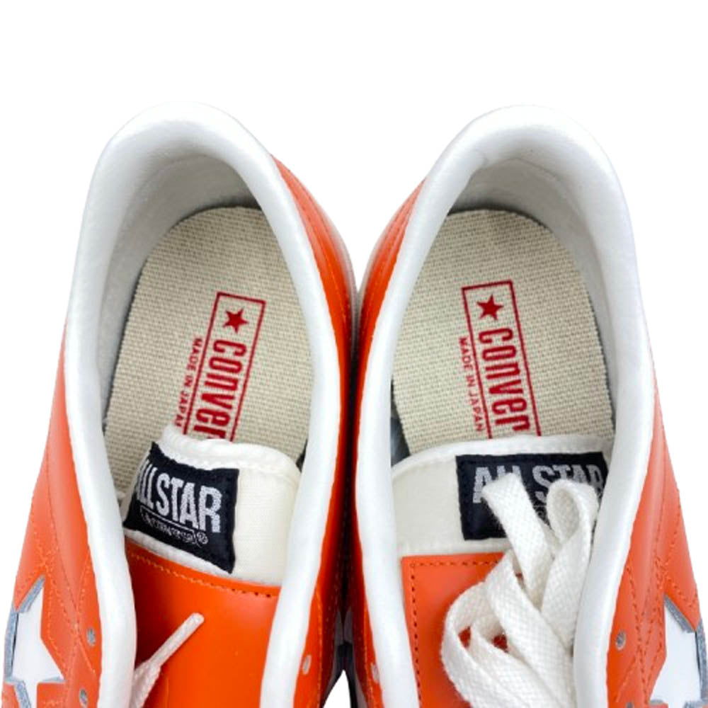 CONVERSE コンバース 35200880 ONE STAR J 日本製 ワンスター レザー ローカットスニーカー オレンジ系 7(25.5cm)【新古品】【未使用】【中古】