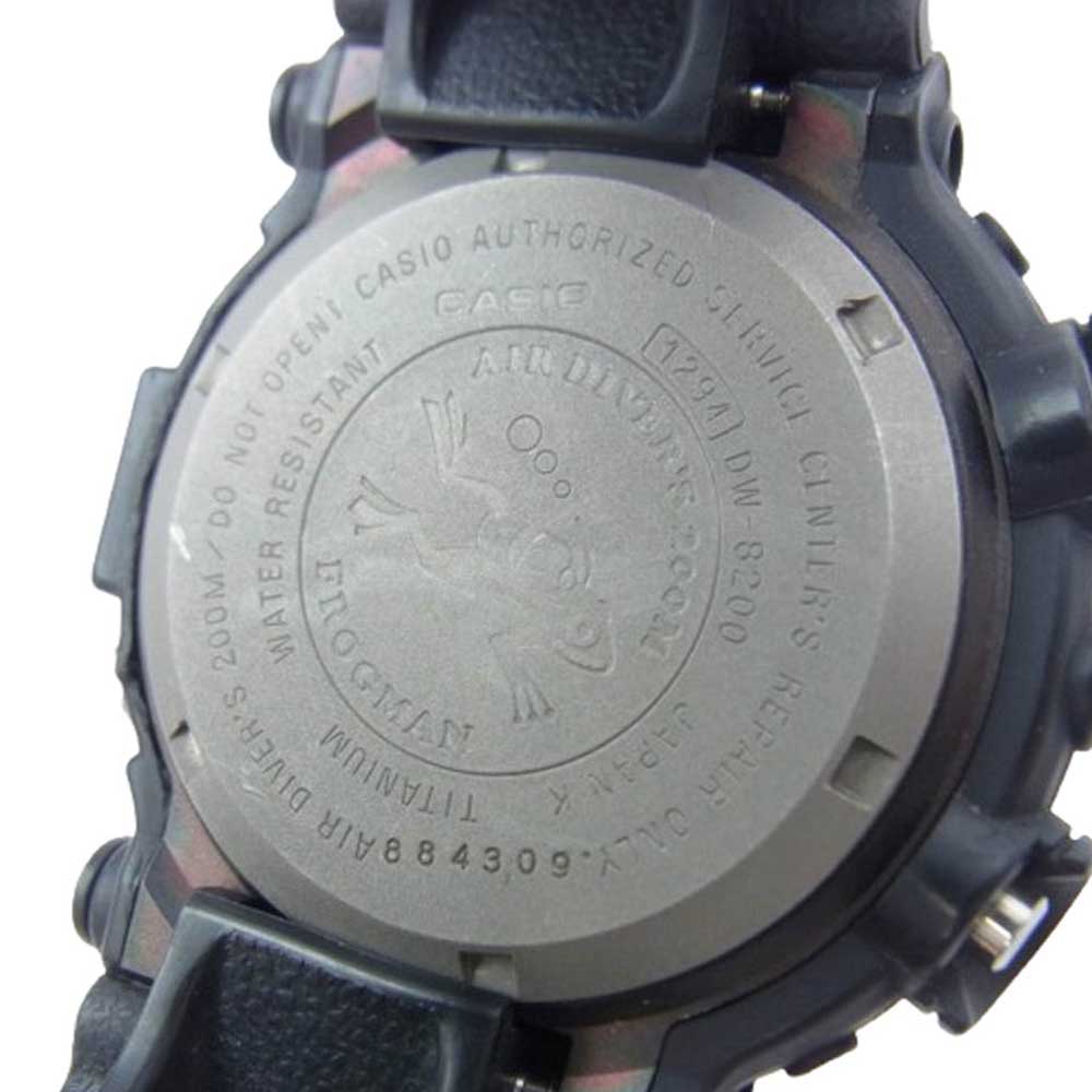 CASIO G-SHOCK カシオ ジーショック DW-8200BM-1T × MEN IN BLACK 2 メンインブラック2 FROGMAN MEN フロッグマン デジタル 腕時計 ブラック系【中古】