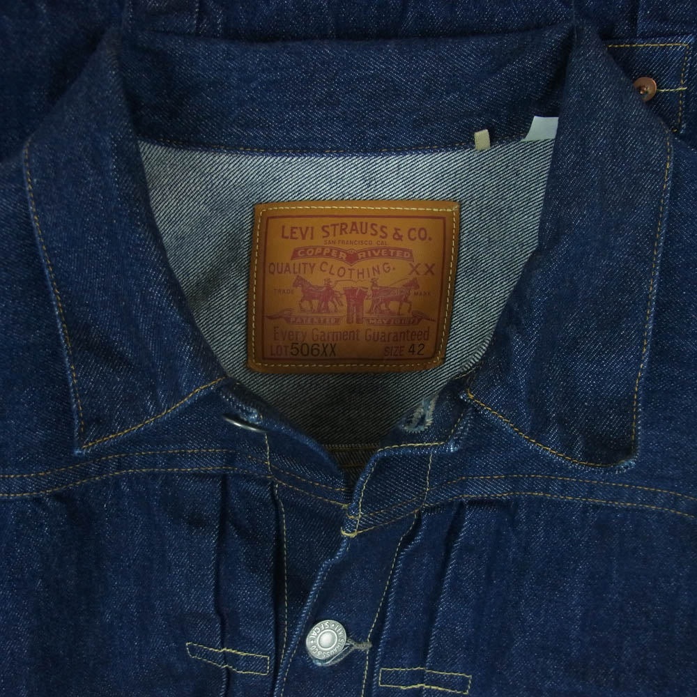 Levi's リーバイス VINTAGE CLOTHING ビンテージ クロージング 506XX 1936 TYPE I JACKET 1st 日本製 復刻 デニムジャケット BIG E ボタン裏刻印3015 インディゴブルー系 42【中古】