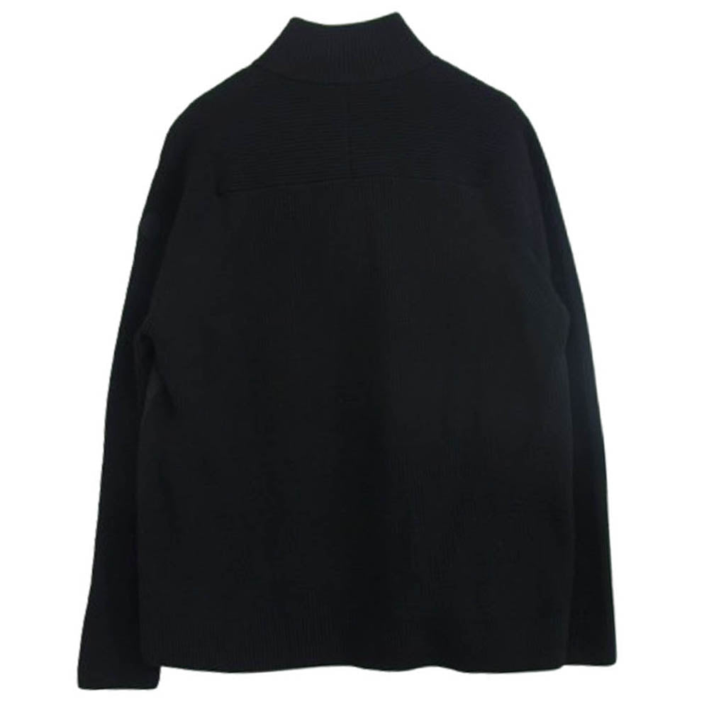 MONCLER モンクレール H10919B00006 CARDIGAN TRICOT 切替 ニット カーディガン ダウン ジャケット ブラック系 XXL【極上美品】【中古】