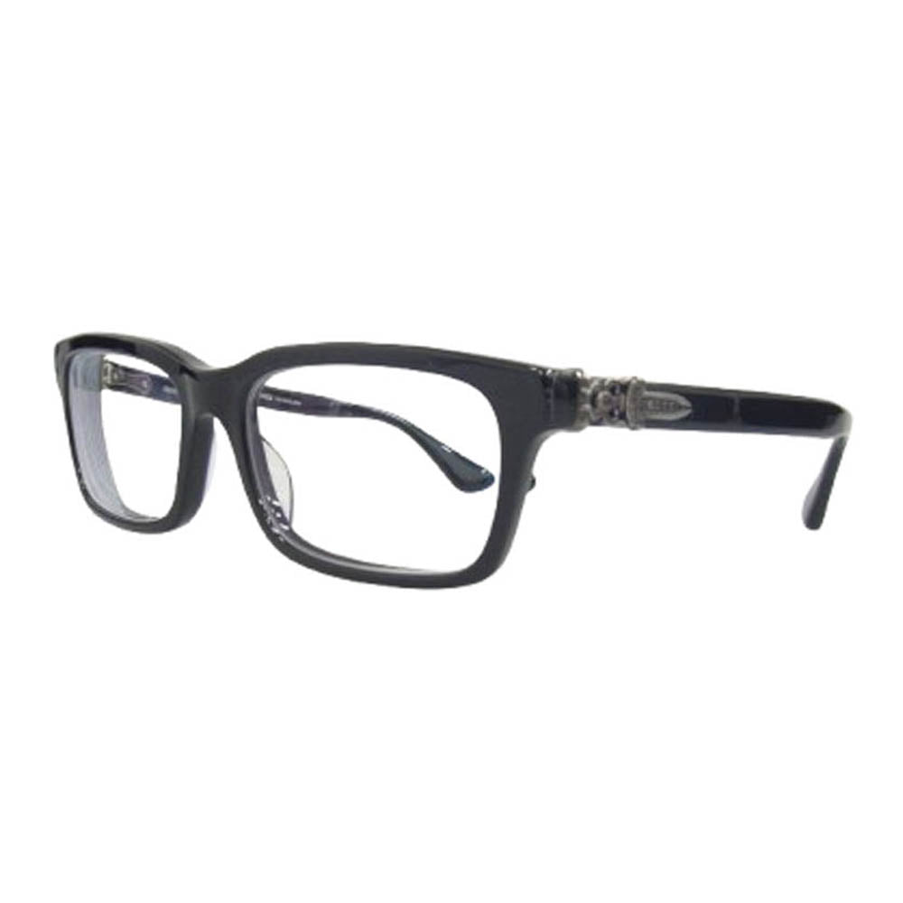 CHROME HEARTS クロムハーツ（原本無） 購入時証明書付属 RUMPLEFORESKIN-A 度入り ダガーテンプル アイウェア ブラック系【中古】