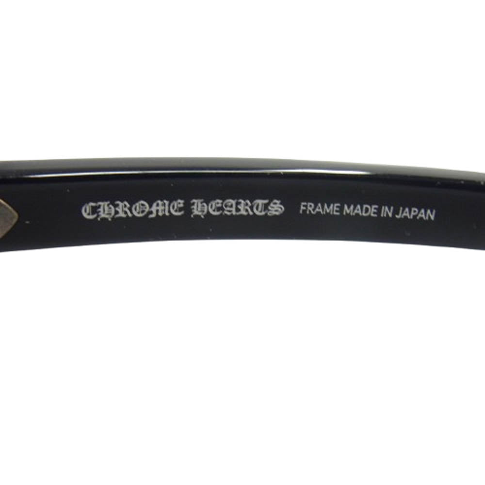 CHROME HEARTS クロムハーツ（原本無） 購入時証明書付属 RUMPLEFORESKIN-A 度入り ダガーテンプル アイウェア ブラック系【中古】