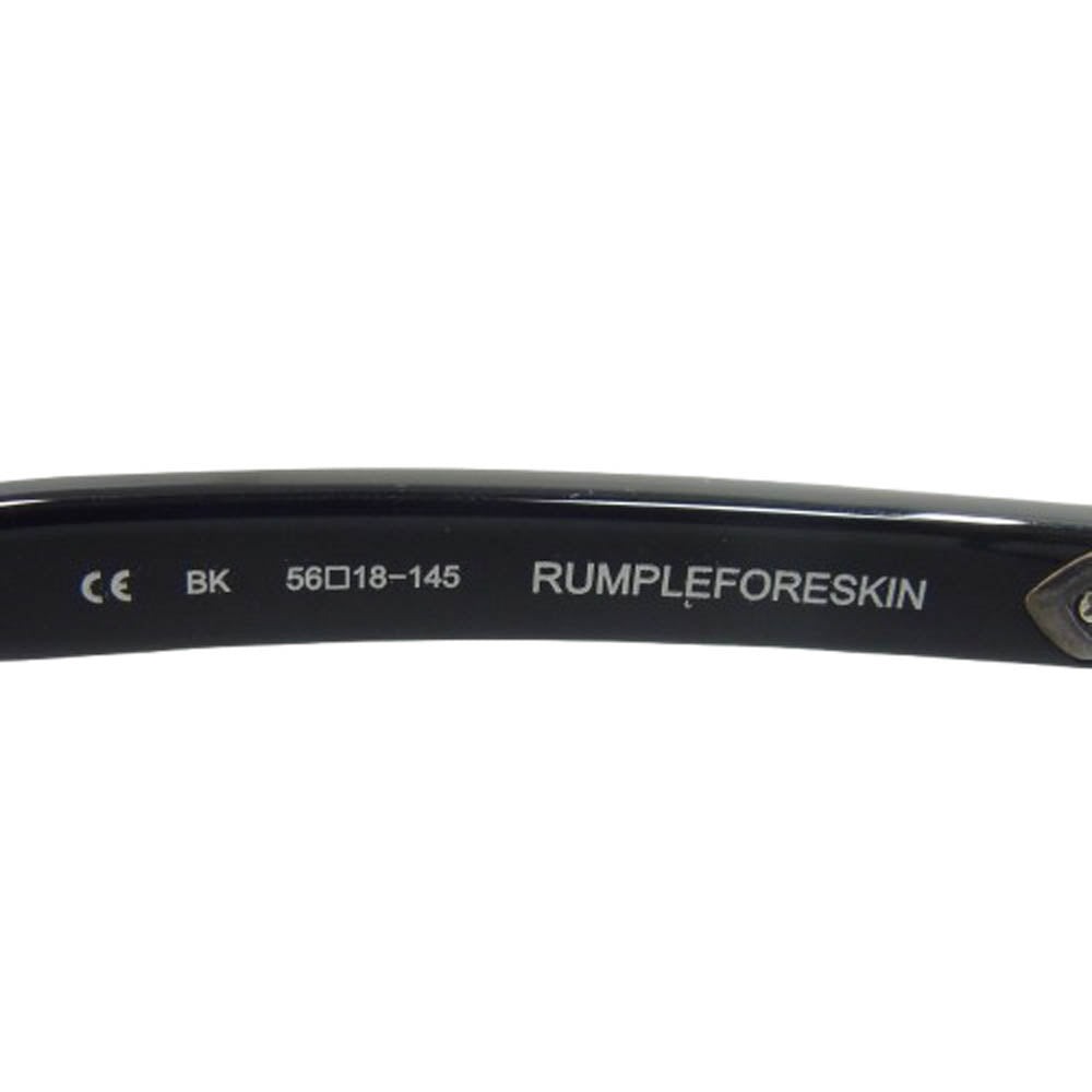 CHROME HEARTS クロムハーツ（原本無） 購入時証明書付属 RUMPLEFORESKIN-A 度入り ダガーテンプル アイウェア ブラック系【中古】