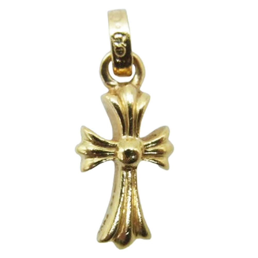 CHROME HEARTS クロムハーツ（原本無） CRS BBY FAT 22K CHクロス ベイビーファット ペンダントトップ ゴールド系【中古】