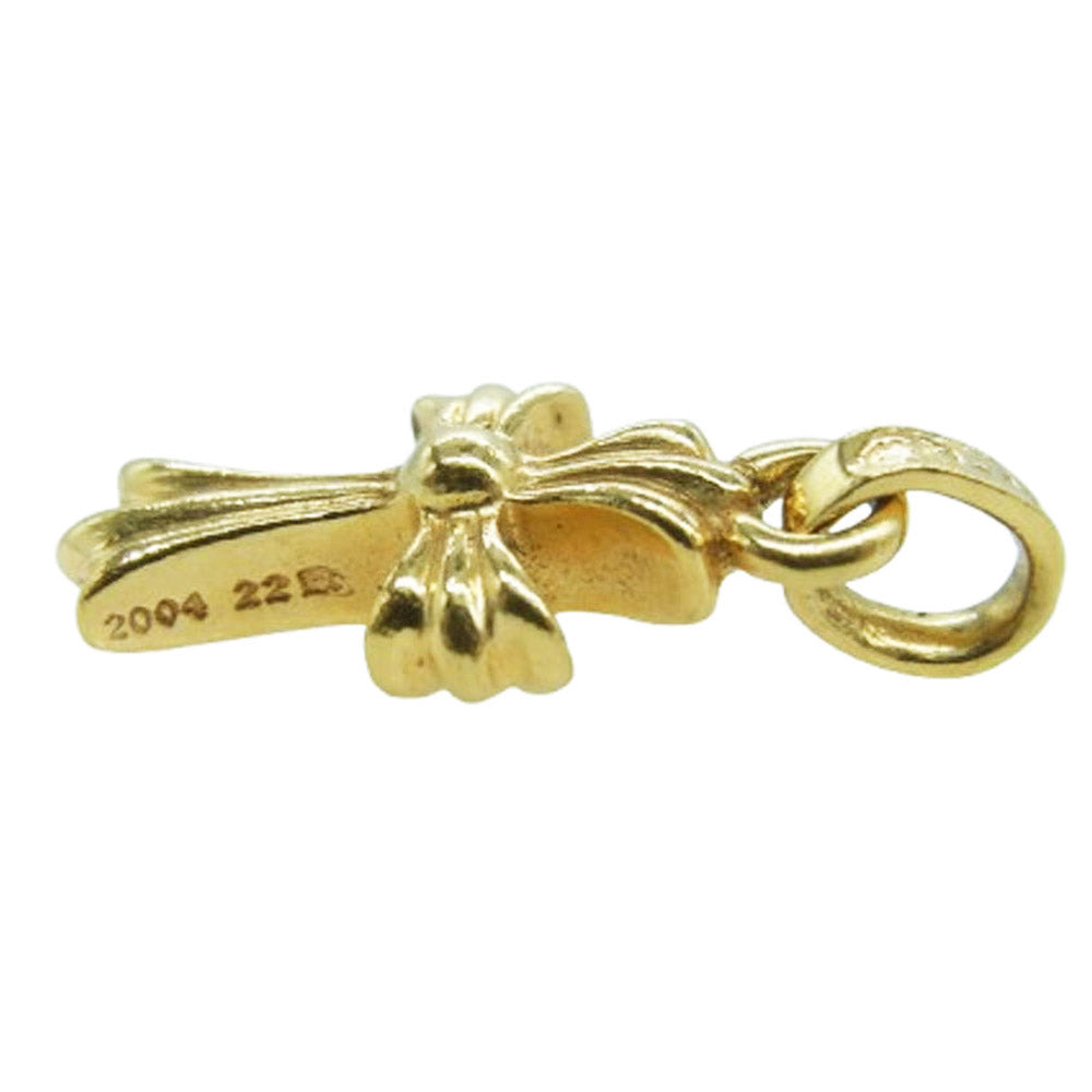 CHROME HEARTS クロムハーツ（原本無） CRS BBY FAT 22K CHクロス ベイビーファット ペンダントトップ ゴールド系【中古】
