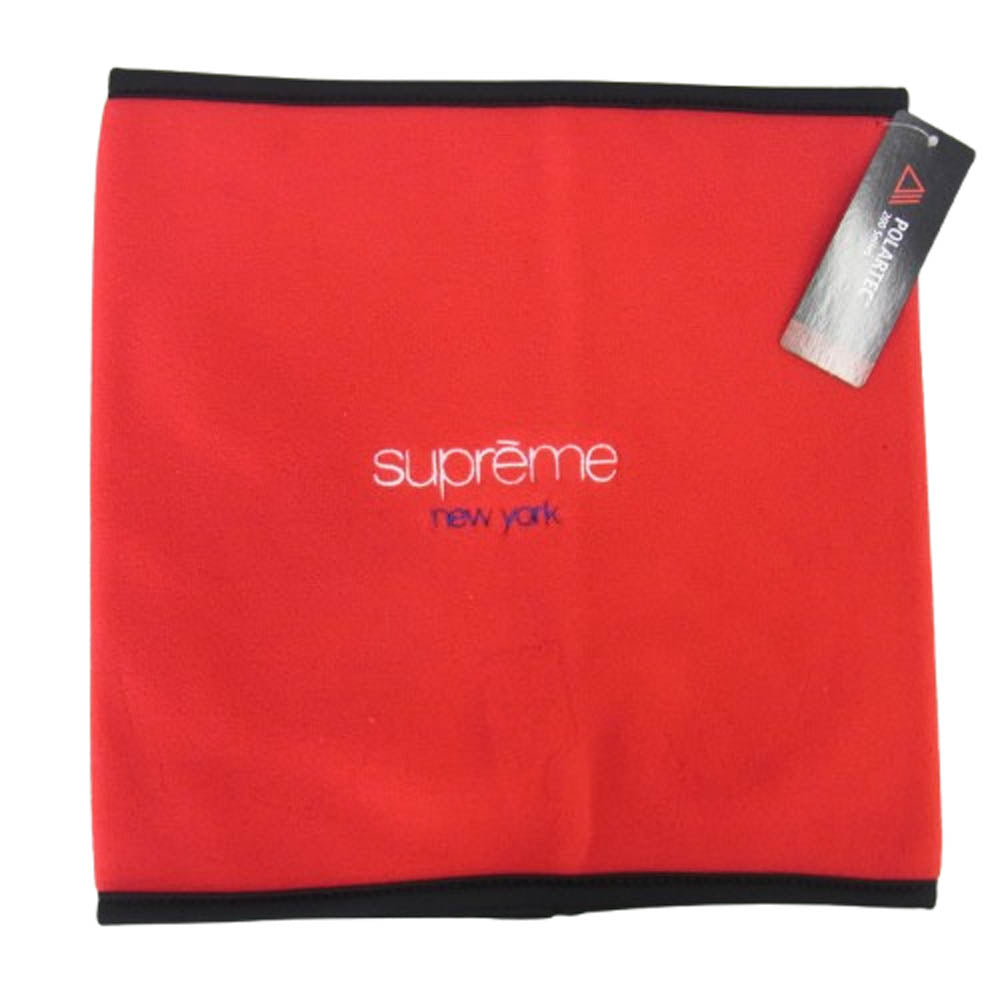 Supreme シュプリーム 16AW Polartec Fleece Neck Gaiter クラシックロゴ ポーラテックフリース ネックゲイター ネックウォーマー レッド系【新古品】【未使用】【中古】