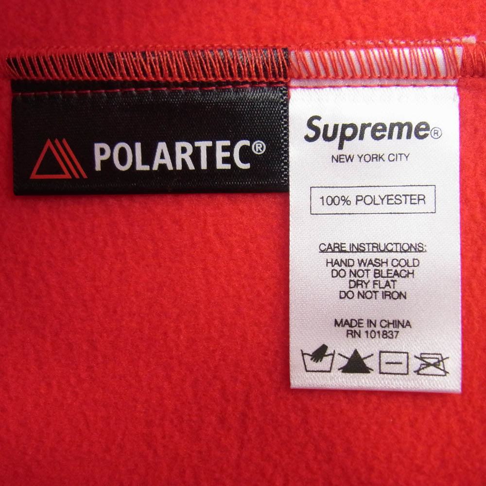 Supreme シュプリーム 16AW Polartec Fleece Neck Gaiter クラシックロゴ ポーラテックフリース ネックゲイター ネックウォーマー レッド系【新古品】【未使用】【中古】