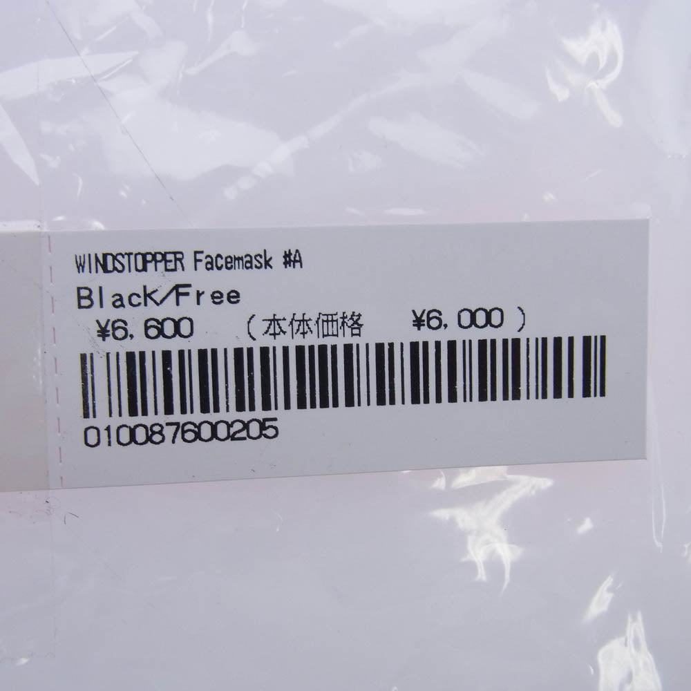Supreme シュプリーム 22AW WINDSTOPPER Facemask ロゴデザイン フェイスマスク ブラック系【新古品】【未使用】【中古】