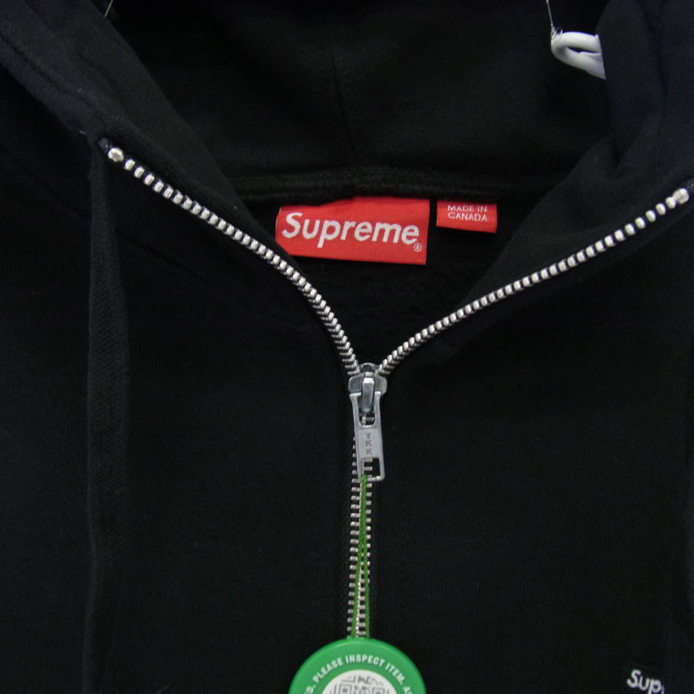 Supreme シュプリーム 21AW Small Box Facemask Zip Up Hooded Sweat スモールボックス フェイスマスク ジップアップ スウェットパーカー フーディー ブラック系 M【美品】【中古】