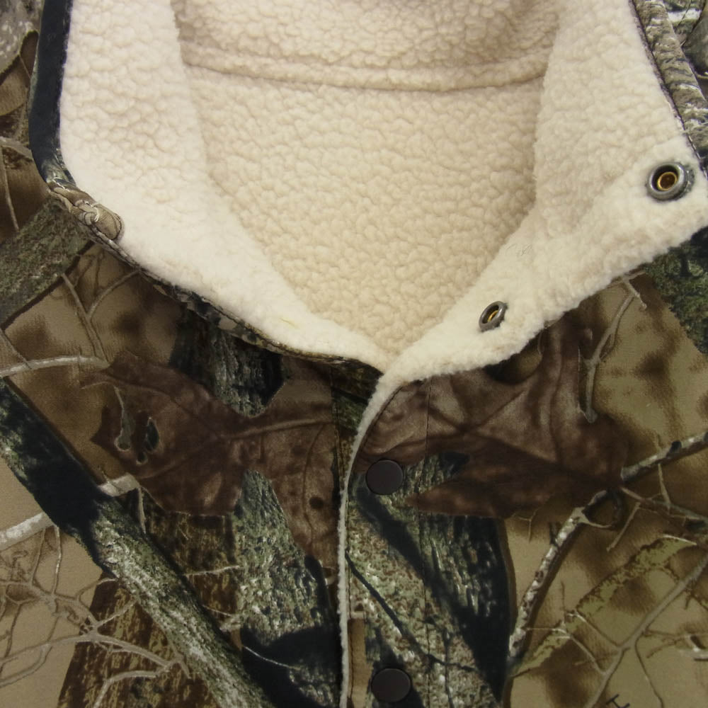 Supreme シュプリーム 23AW POLARTEC SHEARLING REVERSIBLE PULLOVER ポーラテック リバーシブル プルオーバーフリースジャケット カモフラージュ マルチカラー系 L【極上美品】【中古】