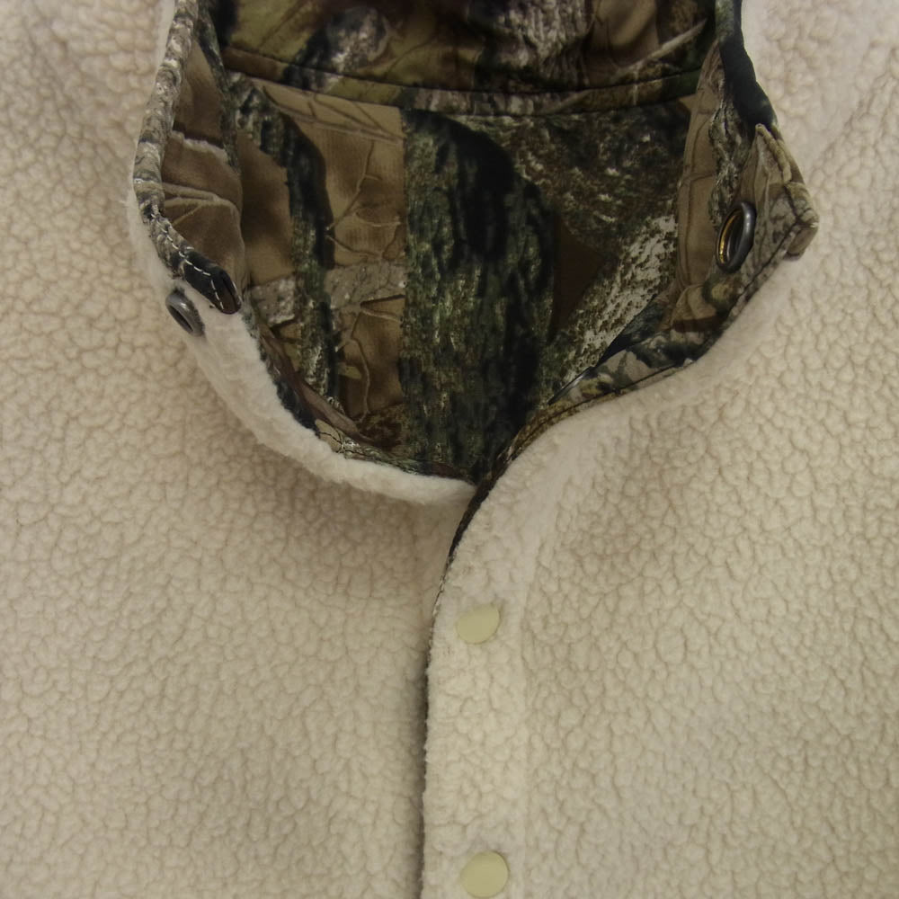 Supreme シュプリーム 23AW POLARTEC SHEARLING REVERSIBLE PULLOVER ポーラテック リバーシブル プルオーバーフリースジャケット カモフラージュ マルチカラー系 L【極上美品】【中古】