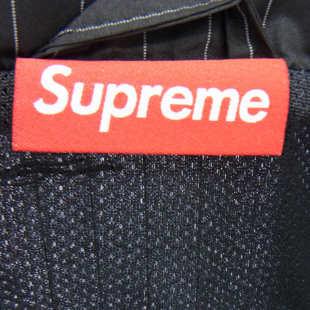 Supreme シュプリーム 24AW Reflective Pinstripe Track Jacket リフレクティブ ストライプ トラックジャケット ブラック系 L【極上美品】【中古】