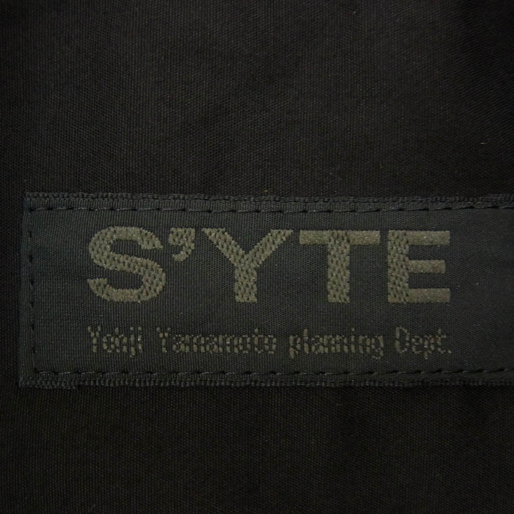 サイト ヨウジヤマモト UT-B01-080 COTTON BROAD LOOSE-FIT REGULAR COLLAR SHIRT コットンブロード ルーズフィット レギュラーカラー 長袖 シャツ ブラック系 4【美品】【中古】