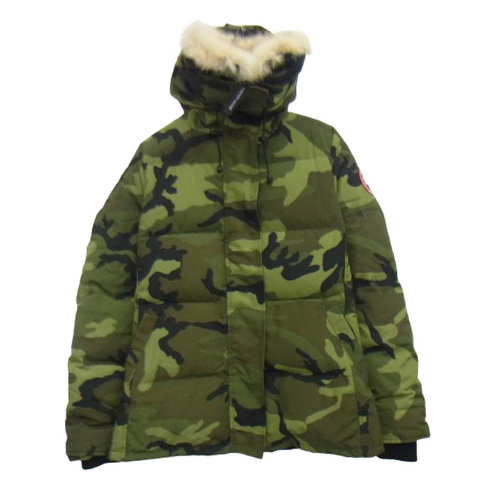 CANADA GOOSE カナダグース 2604JL R 国内正規品 グリフィンタグ ORTLAND PARKA ポーランド パーカ ダウン ジャケット 迷彩 グリーン系 M【中古】