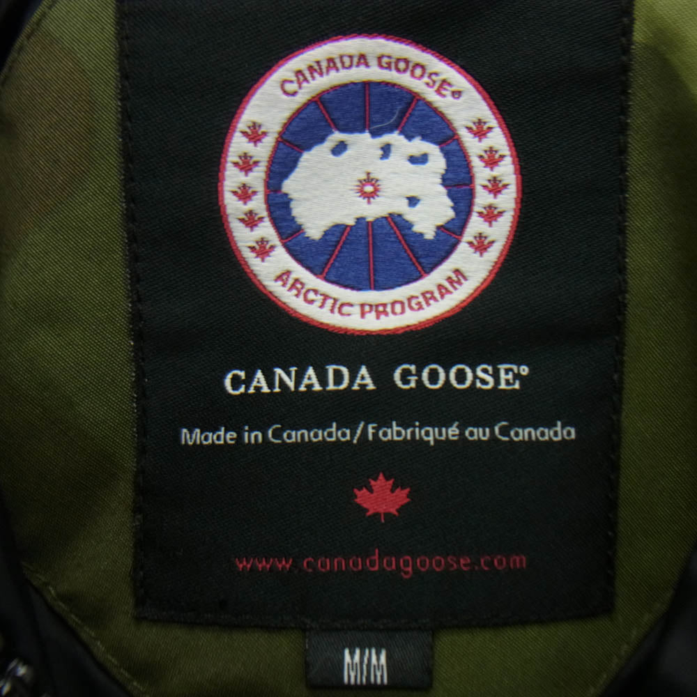 CANADA GOOSE カナダグース 2604JL R 国内正規品 グリフィンタグ ORTLAND PARKA ポーランド パーカ ダウン ジャケット 迷彩 グリーン系 M【中古】