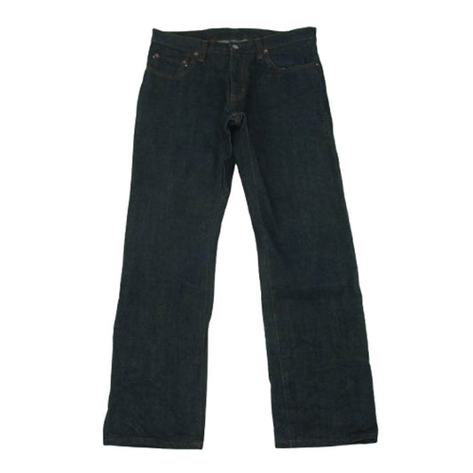 KOJIMA GENES 児島ジーンズ ジップフライ セルビッチ デニムパンツ インディゴブルー系 34【中古】