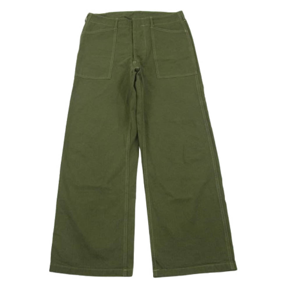Buzz Rickson's バズリクソンズ BR42534 U.S. MARINE CORPS M-1941 HERRINGBONE PANTS M-4 1ユーティリティー トラウザース ミリタリー パンツ グリーン系 34【中古】